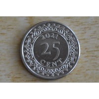 Суринам 25 центов 2021