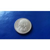 1 доллар 2007 год США Джон Адамс 2-ой президент США(Состояние на фото)
