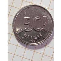 Бельгия 50 франков 1990 года .