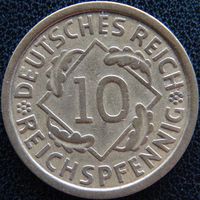 YS: Германия, 10 рейхспфеннигов 1929A, KM# 40