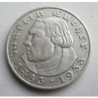 Германия 2 марки 1933 А,  серебро  .37-87