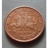 1 евроцент, Литва 2016 г., AU
