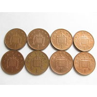 Великобритания 1 пенни Цена за монету Список внизу