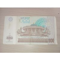 Узбекистан 1000 сом . 2001 года . С рубля