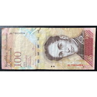 Банкнота 100 боливар 2015 г. Венесуэла