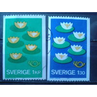 Швеция 1977 Водные цветы Полная серия совм. выпуск 5-ти северных стран
