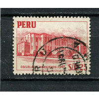 Перу - 1952 - Архитектура 25С - [Mi.522] - 1 марка. Гашеная.  (Лот 35Dt)