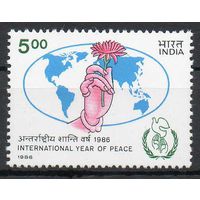 Год дружбы Индия 1986 год чистая серия из 1 марки