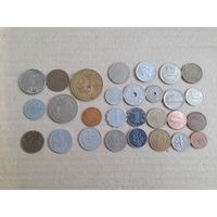 Монеты экзотика. Набор 28 шт.