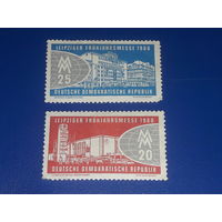 Германия ГДР 1960 Лейпцигская ярмарка Полная серия 2 чистые марки