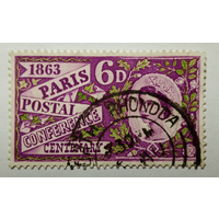 Англия 1963 Елизавета 2. Столетие почты.