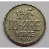 Норвегия 10 эре 1961 г
