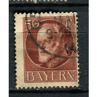 Королевство Бавария в составе Германской империи - 1914/1915 - Король Людвиг III 50Pf - [Mi.101i] - 1 марка. Гашеная.  (Лот 96CR)