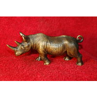 Статуэтка носорог , бронза