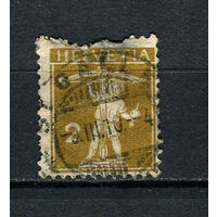 Швейцария - 1908/1940 - Сын Вильгельма Телля с арбалетом 2с - [Mi.111i] (с повреждением)- 1 марка. Гашеная.  (Лот 108CB)