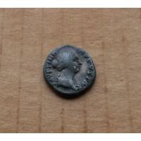 Рим, Фаустина Младшая (жена Марка Аврелия, императрица в 161-176 гг. н.э.), денарий, серебро