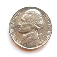 США 5 центов 1990 г. D