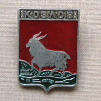 Значок герб города Козлов 10-14