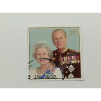Великобритания 1997. 50 лет со дня свадьбы королевы Елизаветы II и принца Филиппа