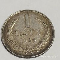 1 лат. 1924г. 835 пр., Латвия.