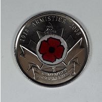 Канада 25 центов 2008 90 лет со дня окончания Первой мировой войны