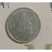 10 центов 2007 г.в. Восточные Карибы.