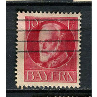 Королевство Бавария в составе Германской империи - 1916/1920 - Король Людвиг III 10Pf - [Mi.114A] - 1 марка. Гашеная.  (Лот 101CR)