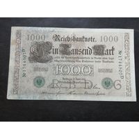 1000 марок 1910 зеленая печать