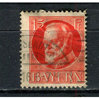 Королевство Бавария в составе Германской империи - 1916/1920 - Король Людвиг III 15Pf - [Mi.115A] - 1 марка. Гашеная.  (Лот 102CR)