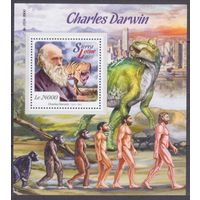 2015 Сьерра-Леоне 6777/B887 Динозавры / Чарльз Дарвин 11,00 евро