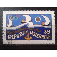Австрия 2000 Олимпиада в Сиднее Михель-2,0 евро гаш