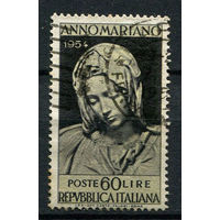 Италия - 1954 - Пьета Микеланджело 60L - [Mi.925] - 1 марка. Гашеная.  (Лот 58X)