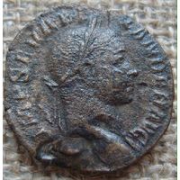 Рим Sesterz Север Александр 222-235 н. э. Рим Соль, стоящий влево, держит глобус.15,71гр.29,5мм