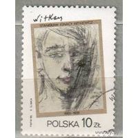 Картина. 1 марка, 1985г. Искусство, гаш. Польша.