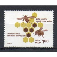 Международная конференция по пчеловодству Индия 1980 год серия из 1 марки