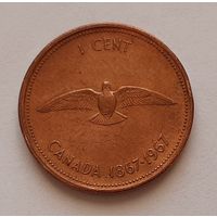 1 цент 1967 г. 100 лет Конфедерации Канада