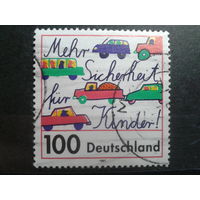 Германия 1997 игрушечные автомобили Михель-0,9 евро гаш.