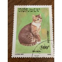 Вьетнам 1990. Породы кошек. Meo felix. Марка из серии