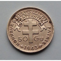 Камерун 50 сантимов. 1943