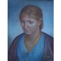 Картина: "Женщина с коричневыми волосами". Автор Кирилл Владимирович Мельник