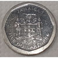 Ямайка 5 долларов, 1996 (5-6-121)