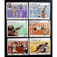 Куба 1979 г. Олимпийские Игры. Москва 80. СССР, полная серия из 6 марок #0080-С1P12