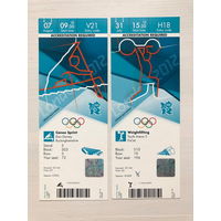 Билеты - 30-е Летние Олимпийские игры, Великобритания, Лондон 2012 (целые)