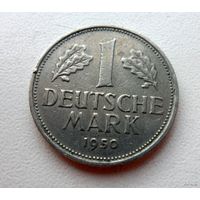 1 марка Германия 1950 г.в. Отметка монетного двора: "D" - Мюнхен. Из коллекции.