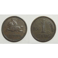 Литва - 1 цент 1936