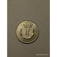 Люксембург 1 франк 1976 года