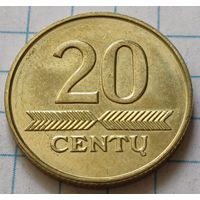 Литва 20 центов, 2010    ( 3-5-2 )