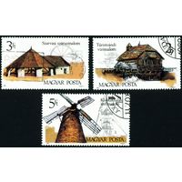 Старые ветряные мельницы Венгрия 1989 год 3 марки