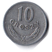 Польша. 10 грошей. 1961 г.