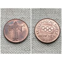 Жетон Олимпиада в Мюнхене 1972 Токен Медаль. Германия